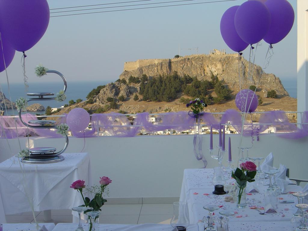 Lindos View Hotel Bagian luar foto