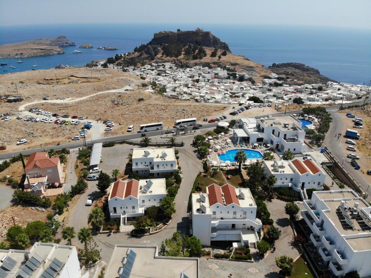 Lindos View Hotel Bagian luar foto